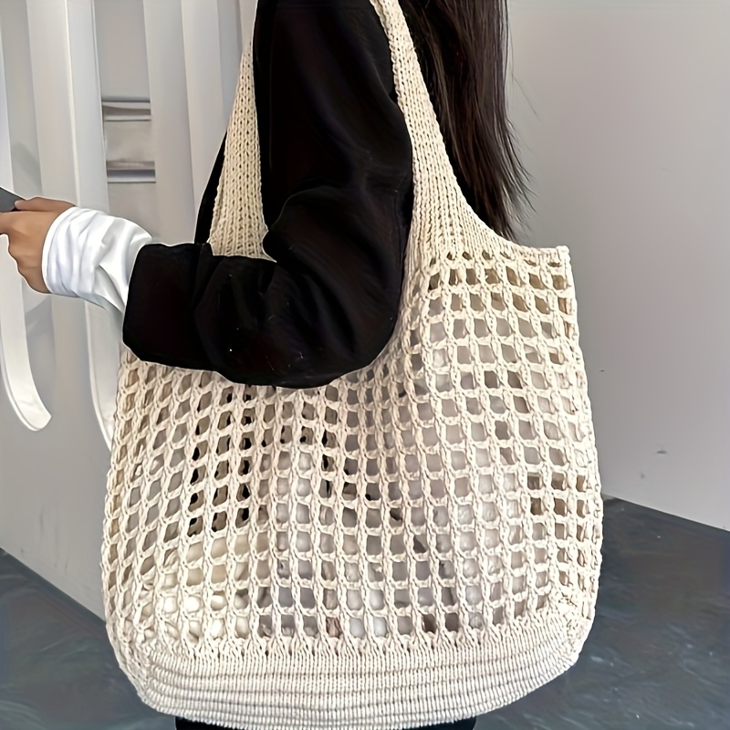 Crochet Market Bag - Borsa tote in maglia all'uncinetto da