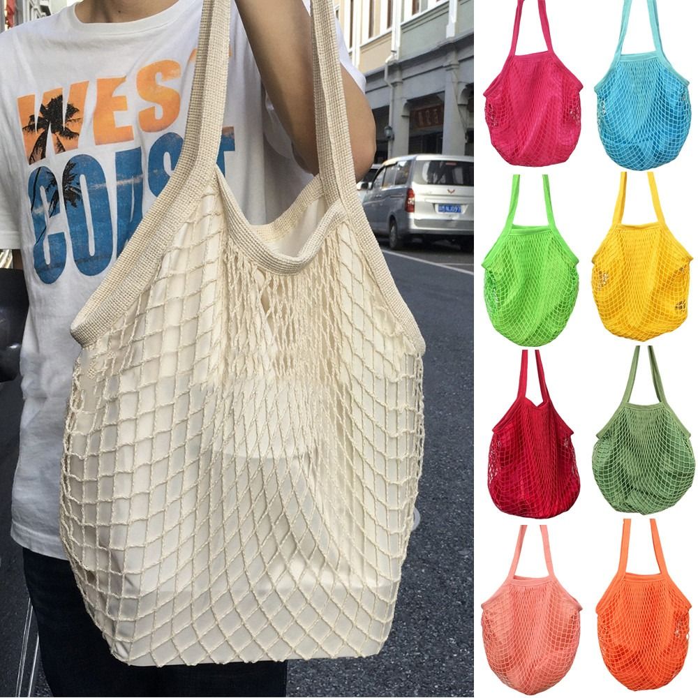 Crochet Market Bag - Borse per la spesa in cotone