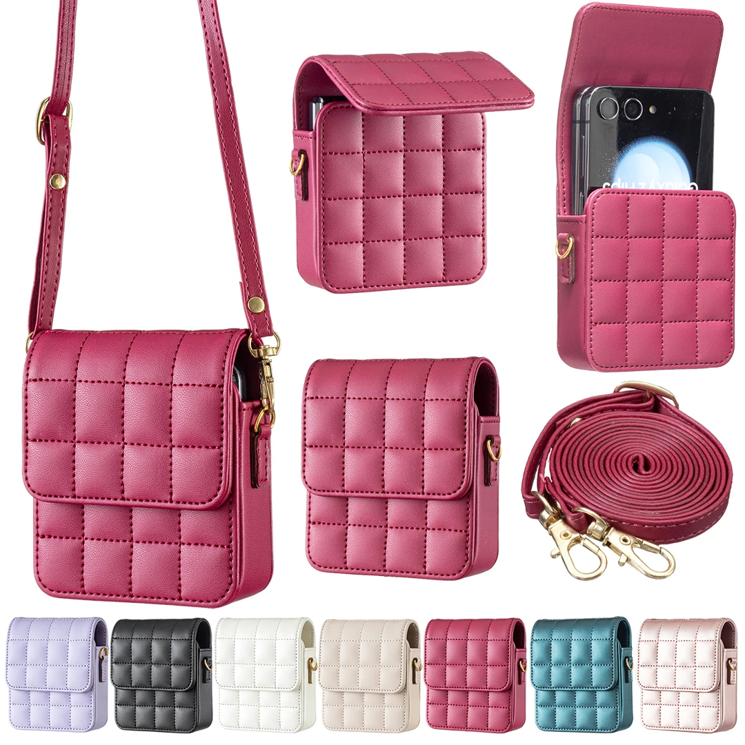 Phone Bag Crossbody - Borsa a tracolla in pelle con