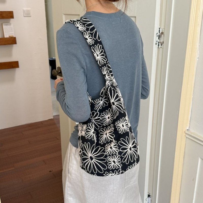Hobo Bag Slouchy - Borsa a Tracolla da Donna in