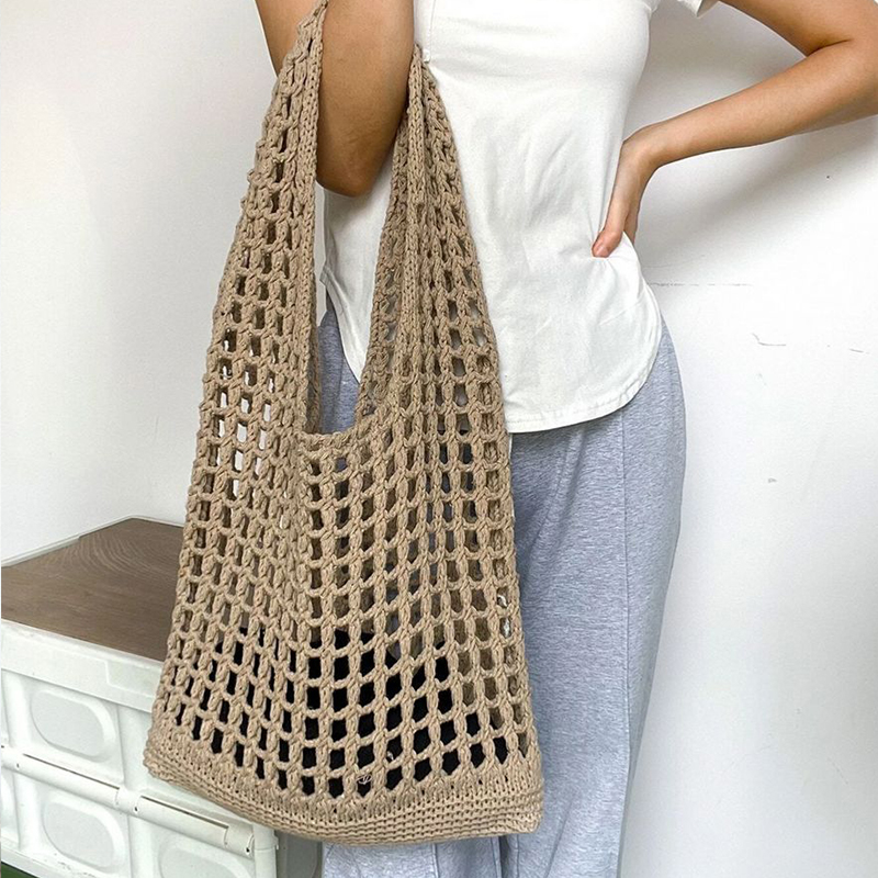 Crochet Market Bag - Borse all'uncinetto alla moda per le