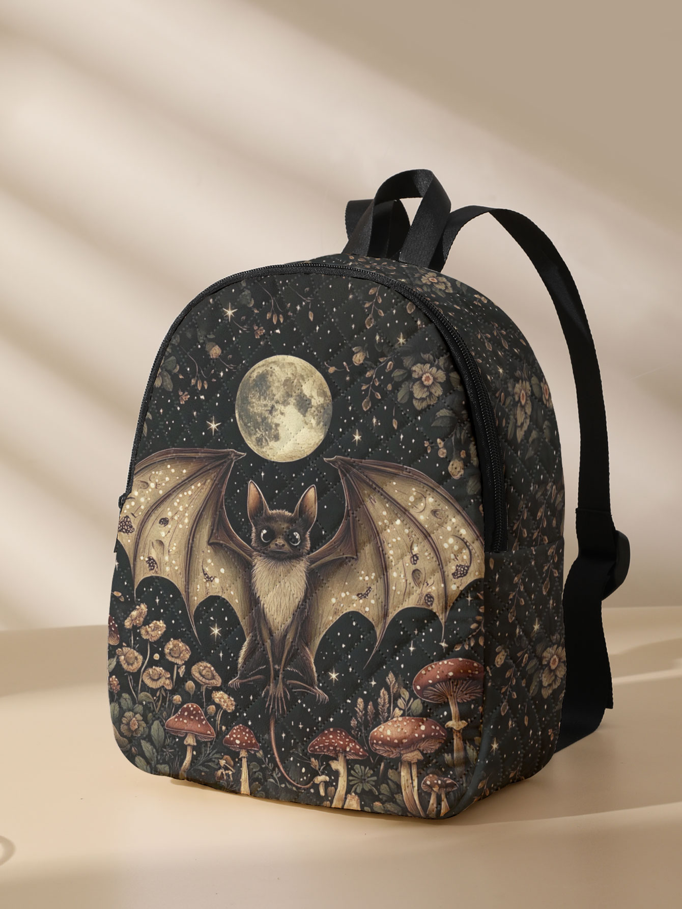 Women'S Bags Going Out - Zaino compatto trapuntato con stampa floreale
