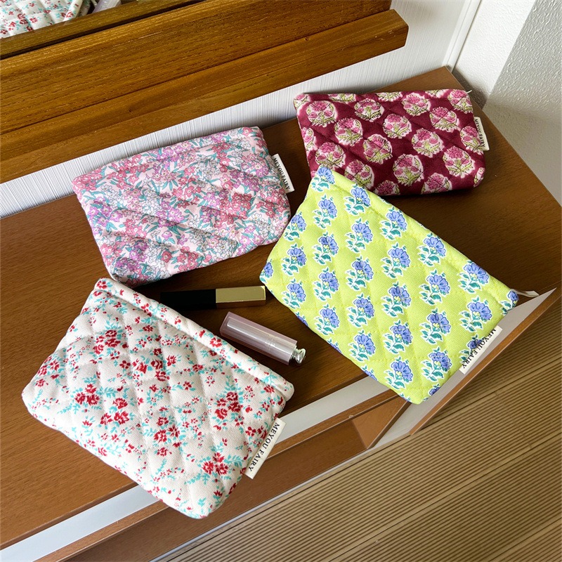 Women Vanity Bags - 2025 Vanity Case floreale vintage Pochette