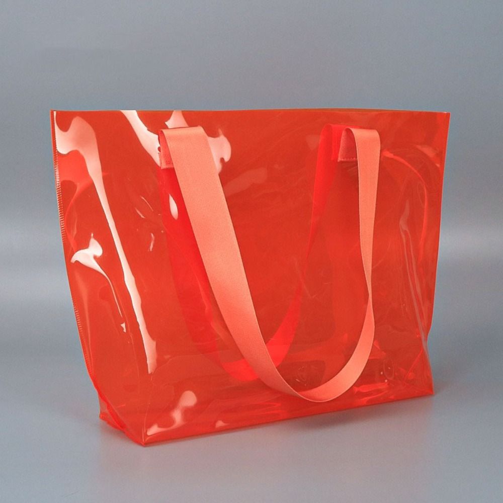 Hobo Bag Slouchy - Borsa Trasparente in PVC Colorata Effetto