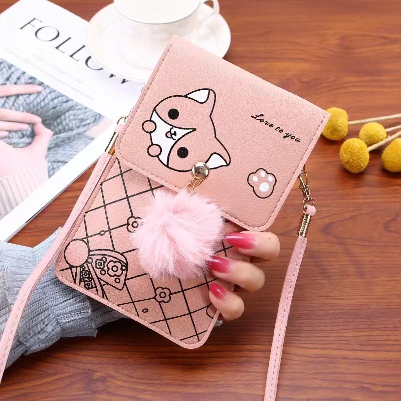 Phone Bag Crossbody - Borsa per telefono touch-screen con motivo