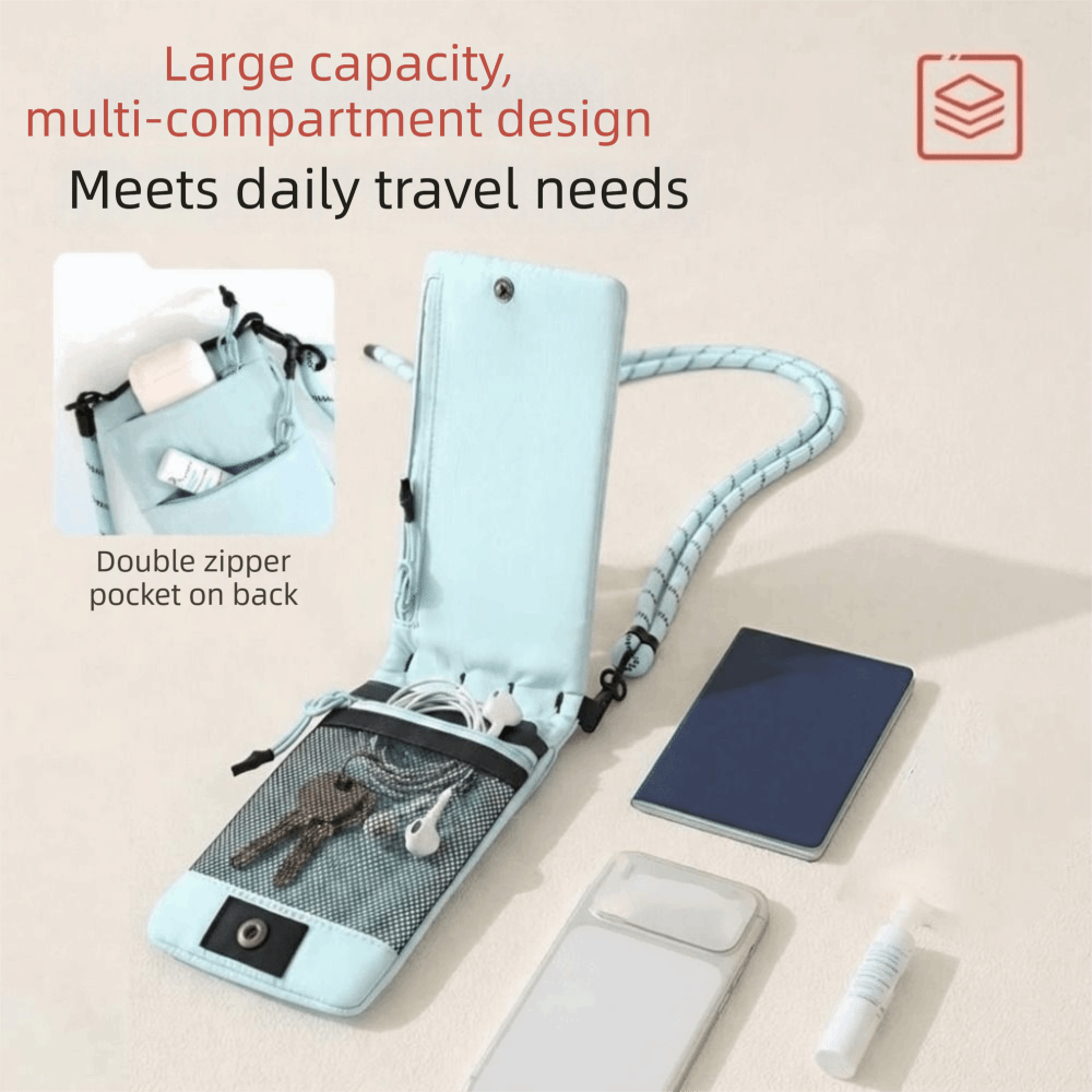 Phone Bag Crossbody - Borsa per Cellulare in Nylon alla