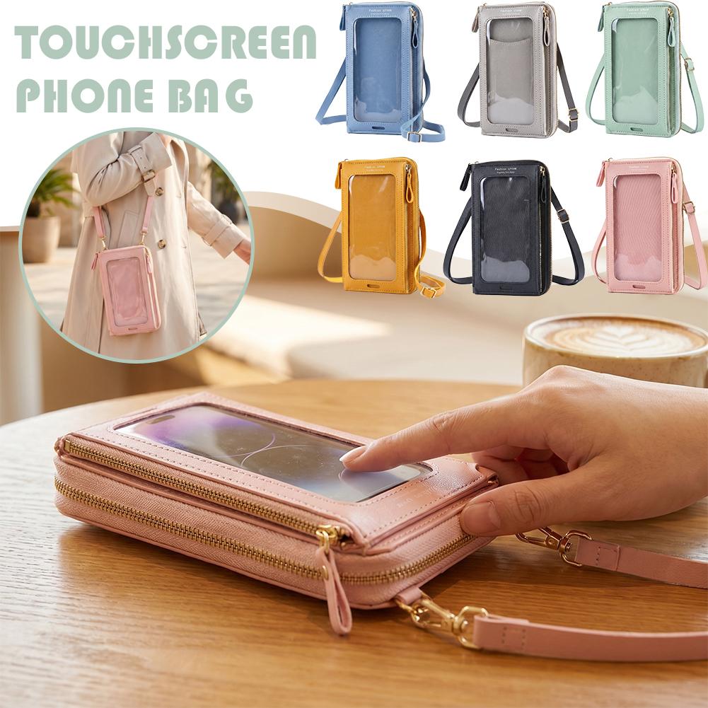 Phone Bag Crossbody - Borse da Donna in Morbida Pelle,