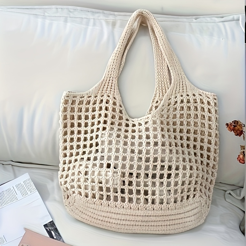 Borsa tote in maglia all'uncin - Crochet Market Bag recensione e prezzo