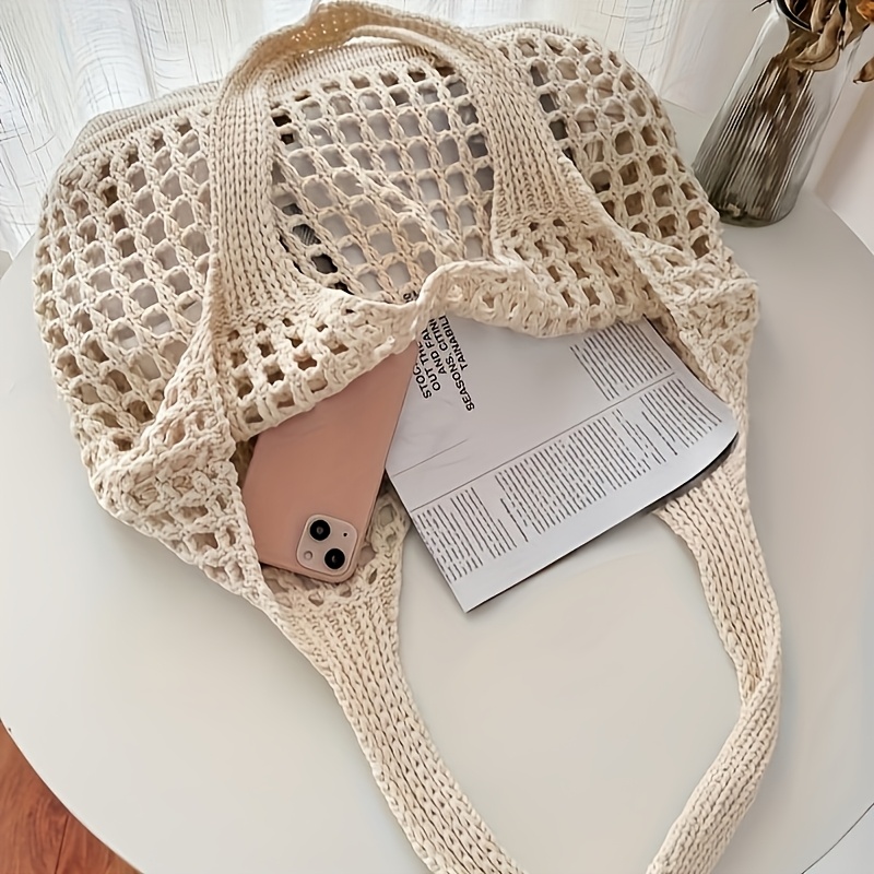 Borsa tote in maglia all'uncin - Crochet Market Bag recensione e prezzo