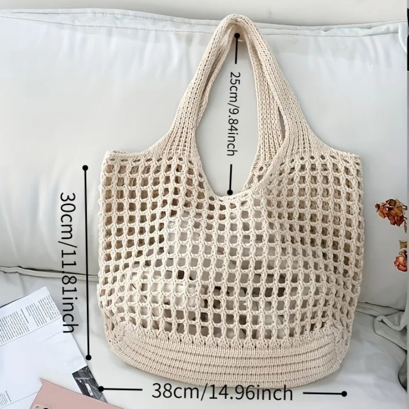 Borsa tote in maglia all'uncin - Crochet Market Bag recensione e prezzo
