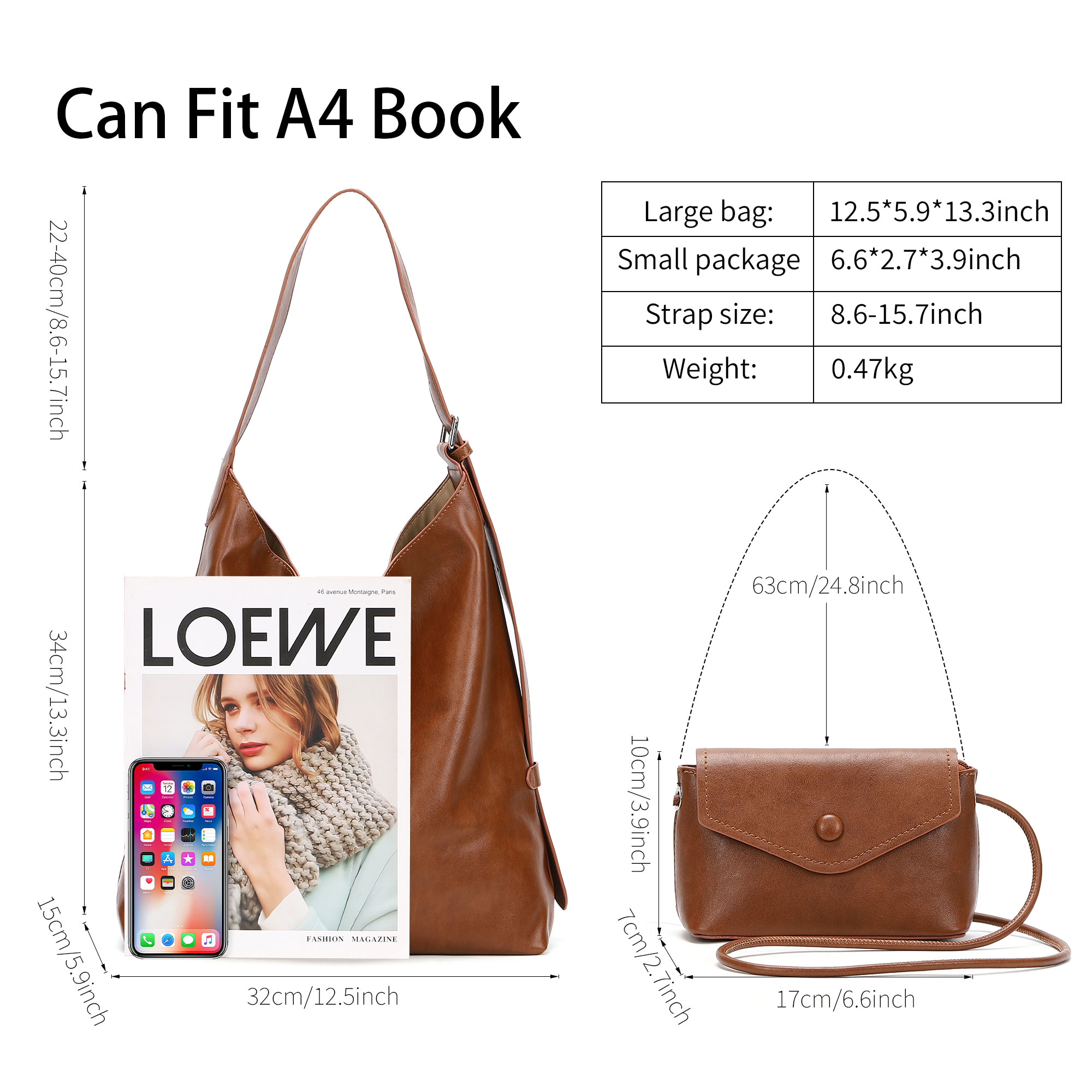 Borse Tote Hobo per Donne in M - Hobo Bag Slouchy recensione e prezzo