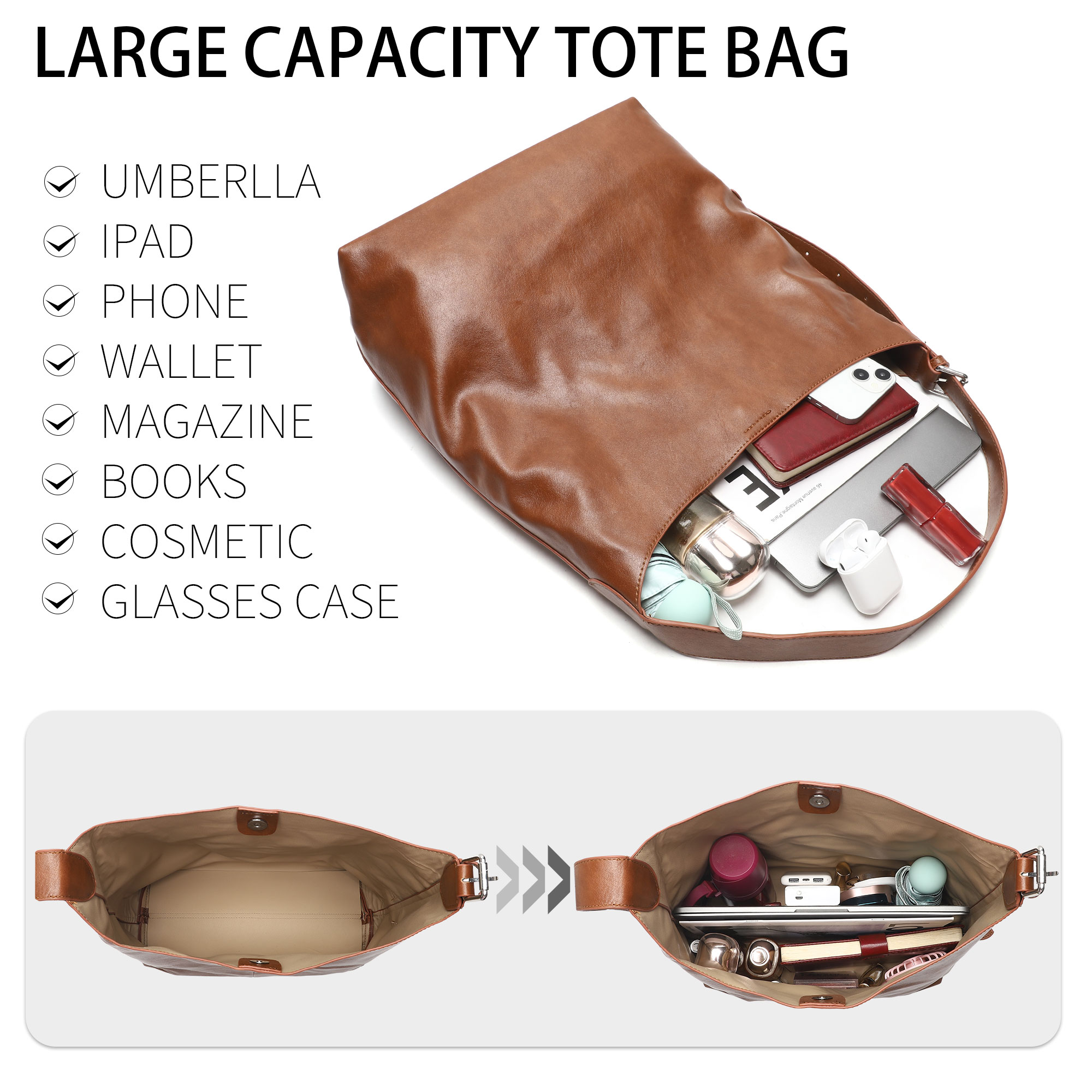 Borse Tote Hobo per Donne in M - Hobo Bag Slouchy recensione e prezzo