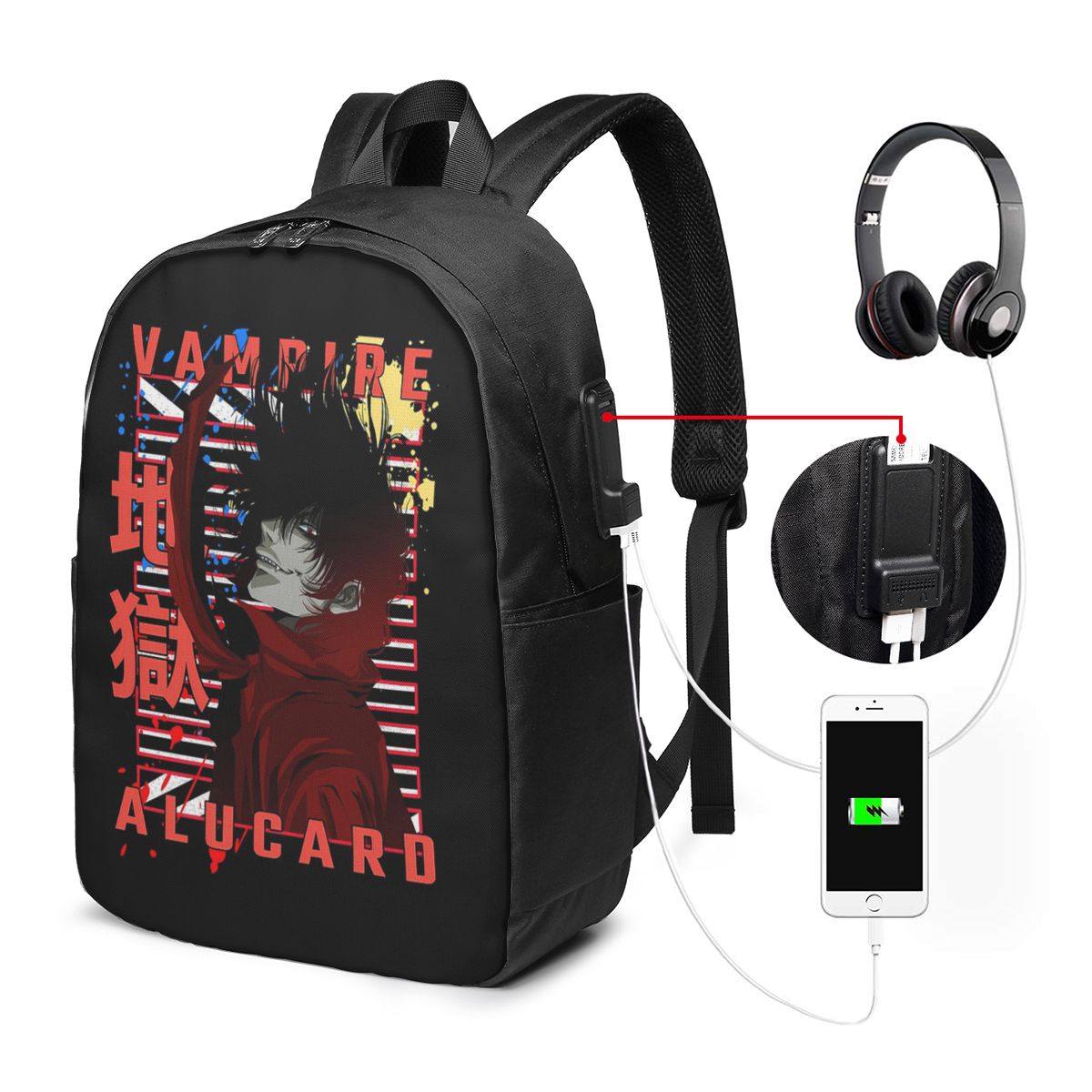 Alucard Hellsing Manga Zaino d - Women Bags For College recensione e prezzo