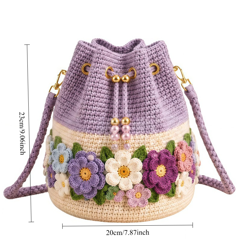 Borsa a secchiello all'uncinet - Crochet Market Bag recensione e prezzo
