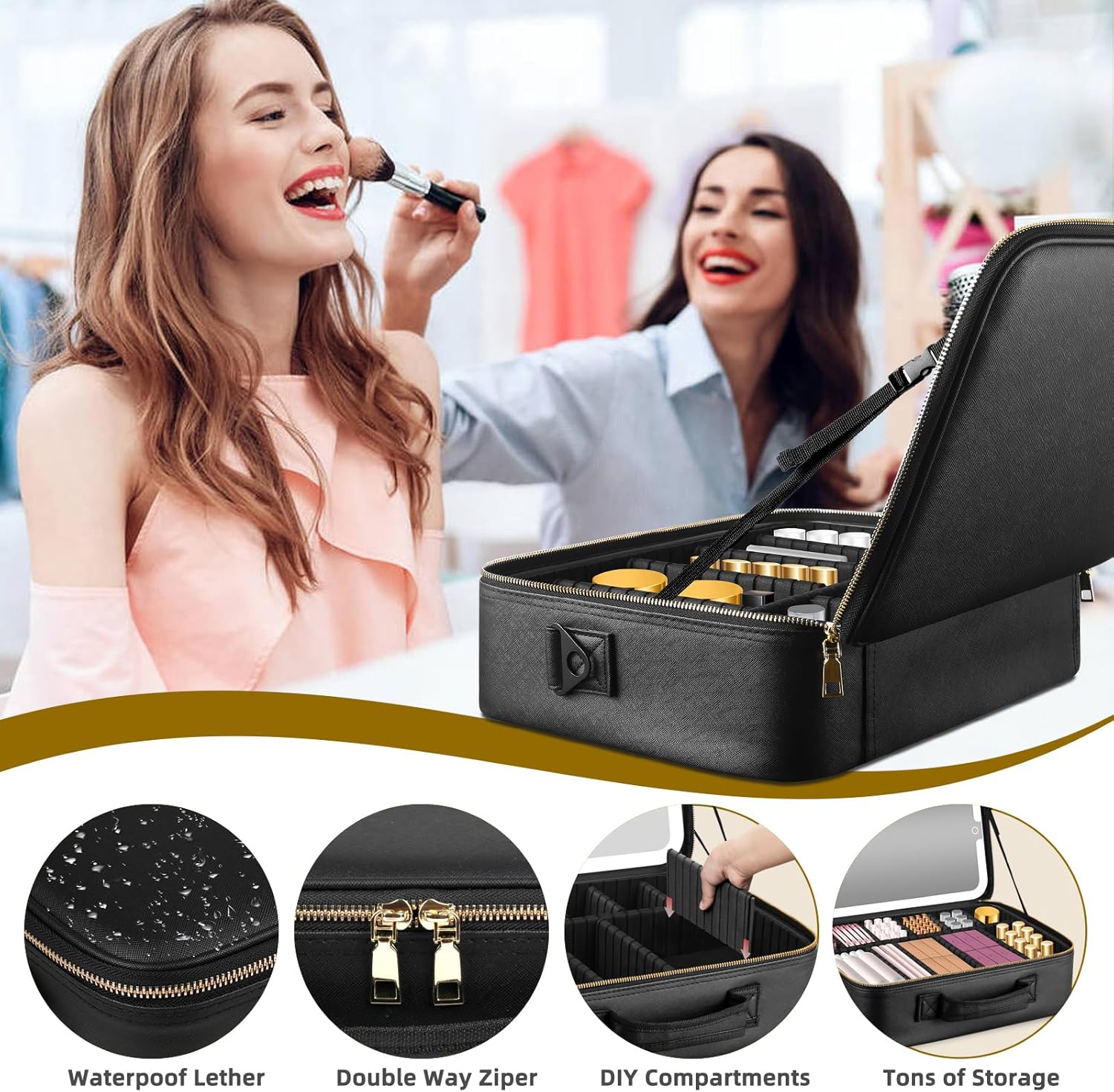 Borsa da viaggio portatile per - Women Vanity Bags recensione e prezzo